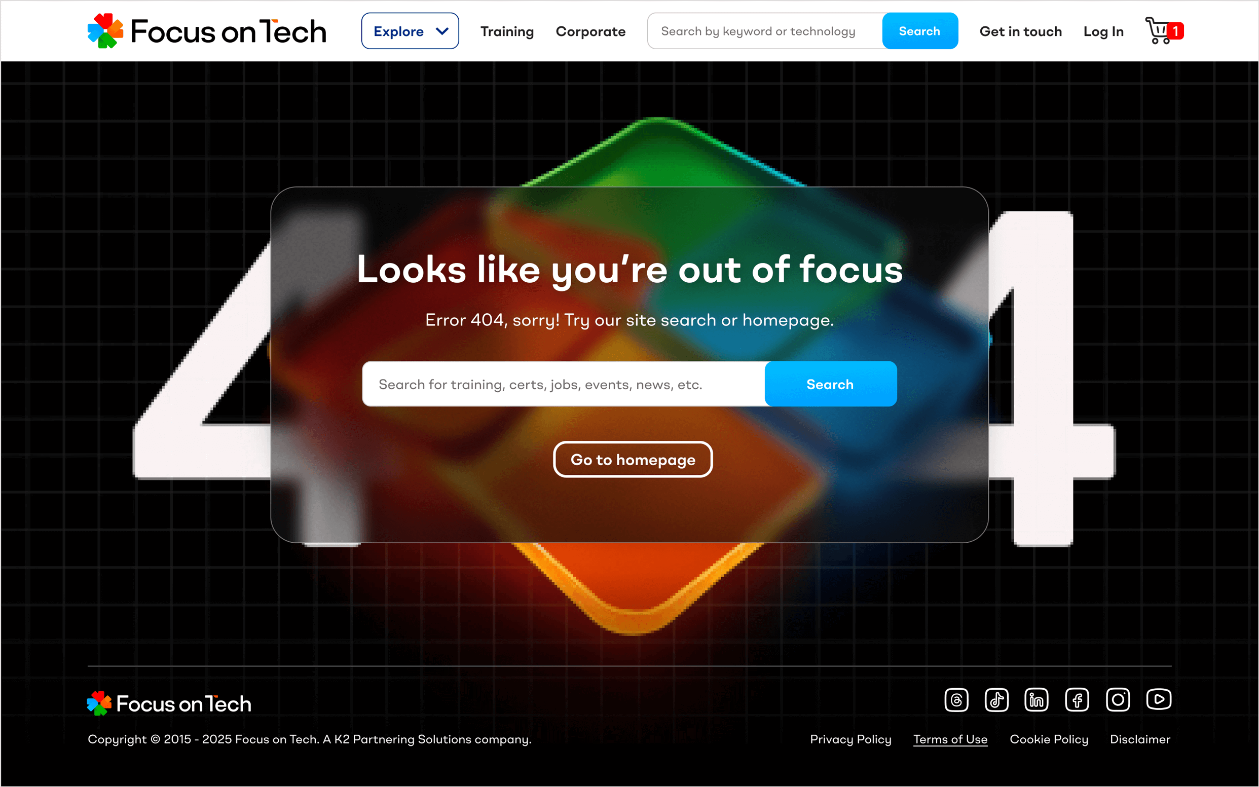 Error page design example 404