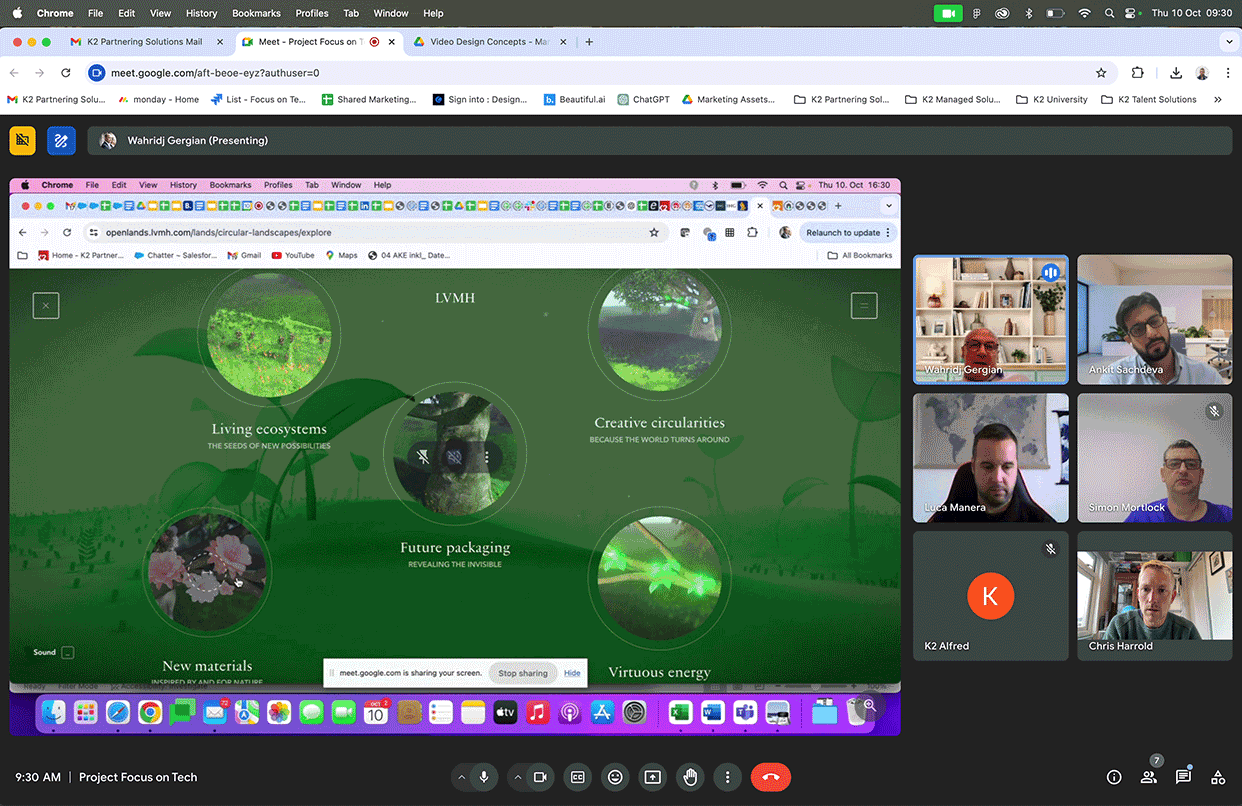 Project management and site inspiration