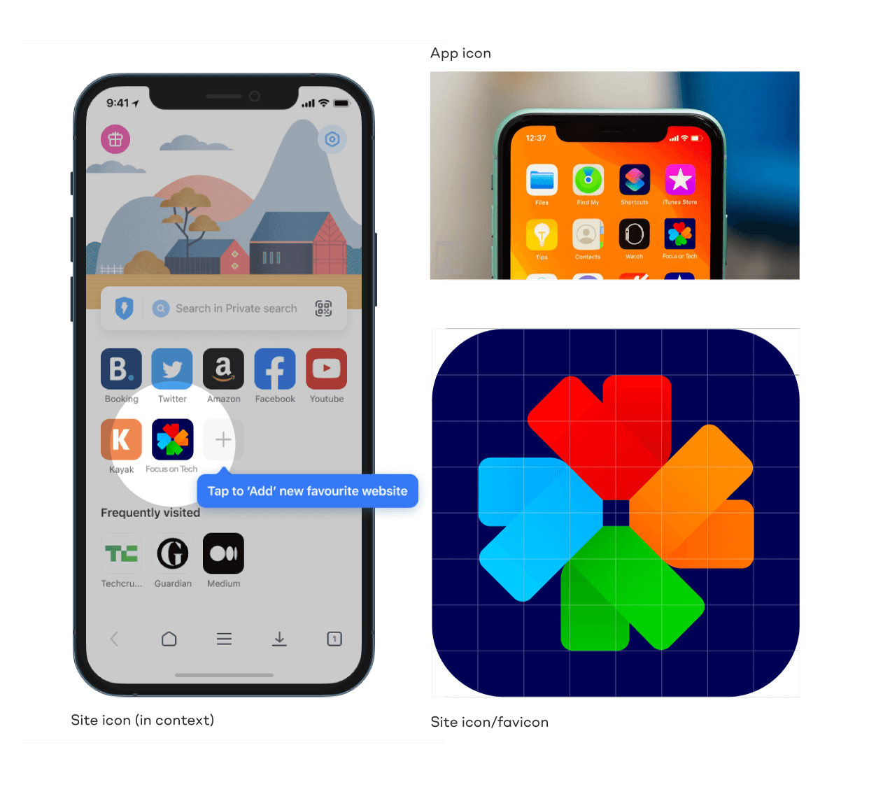 Focus on Tech site icon and app icon