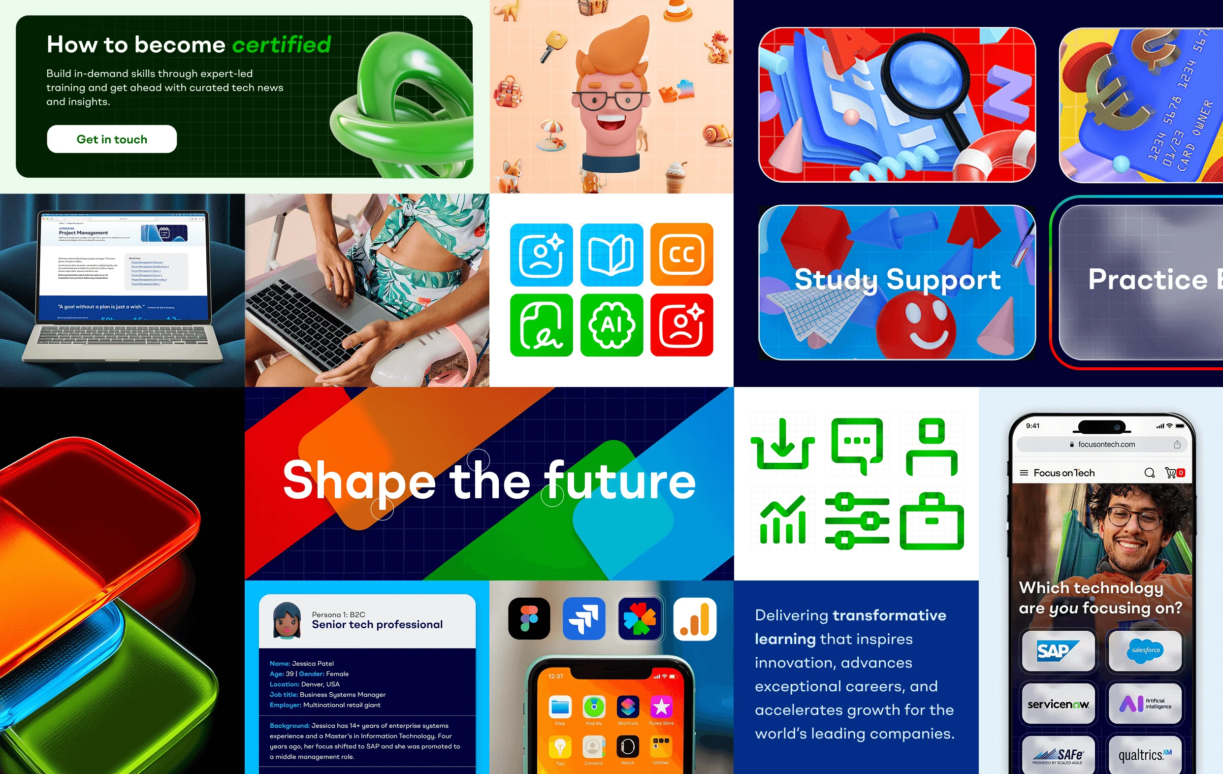 Focus on Tech brand and platform hero image