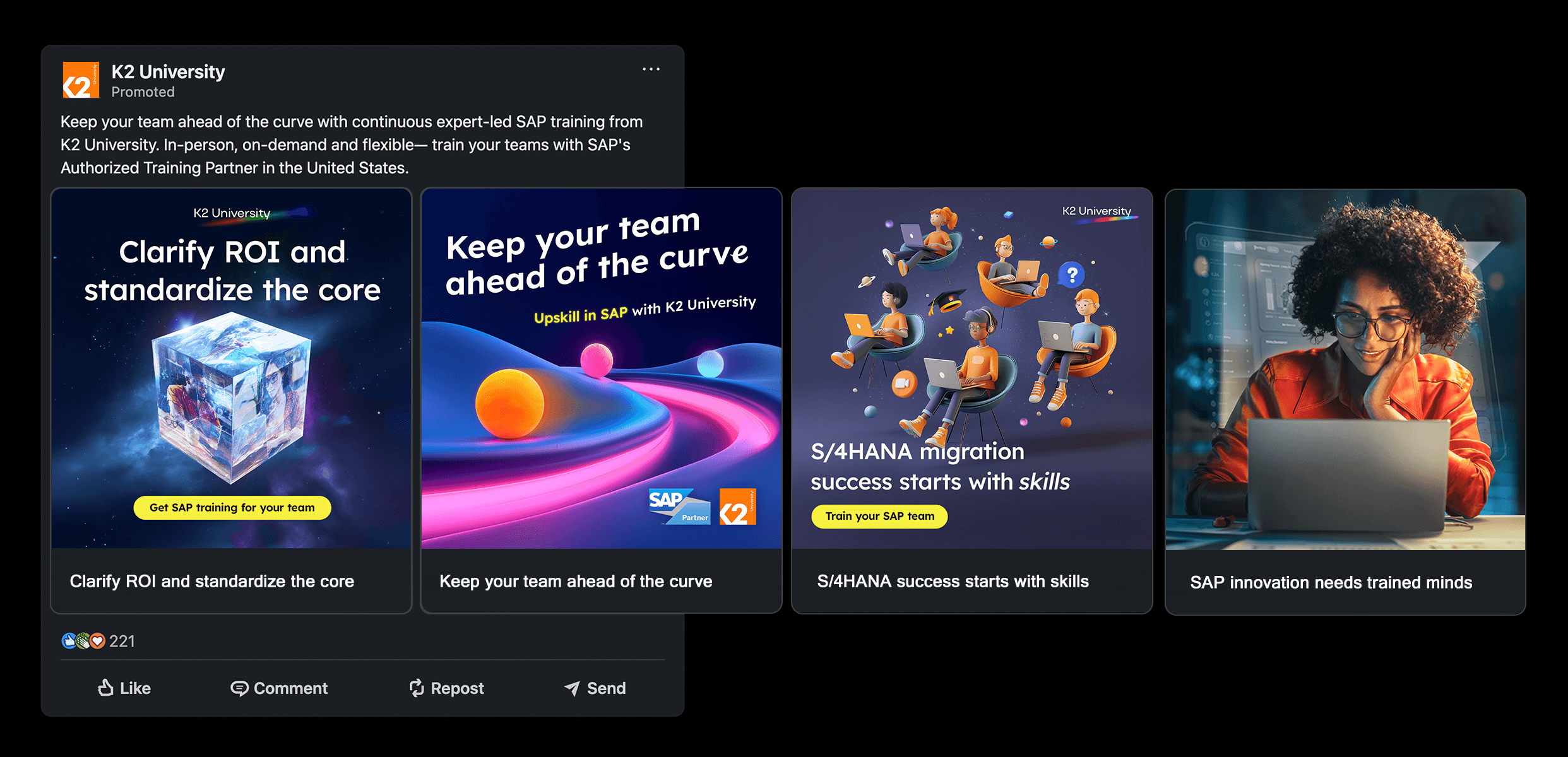 B2B paid social ads targeting businesses